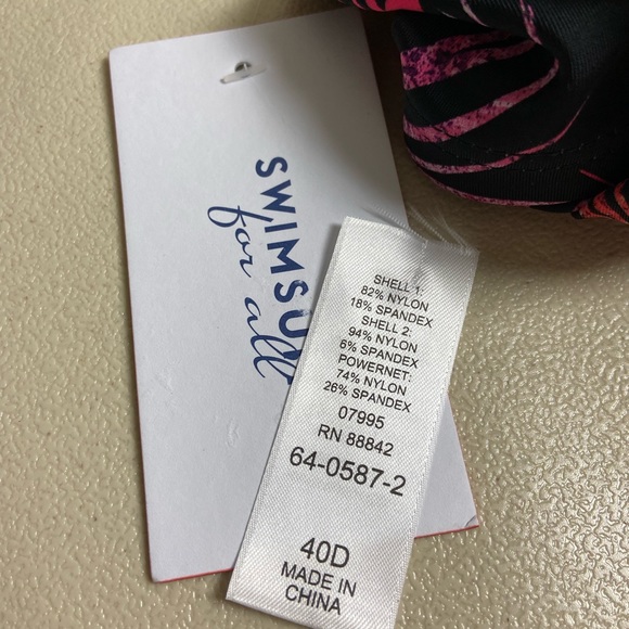 Swimsuits For All Swim Nwt Bra Size Underwire Crochet Tankini Top 44d Swimsuits For All